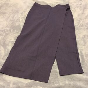 Purple Capri With Half Skirt